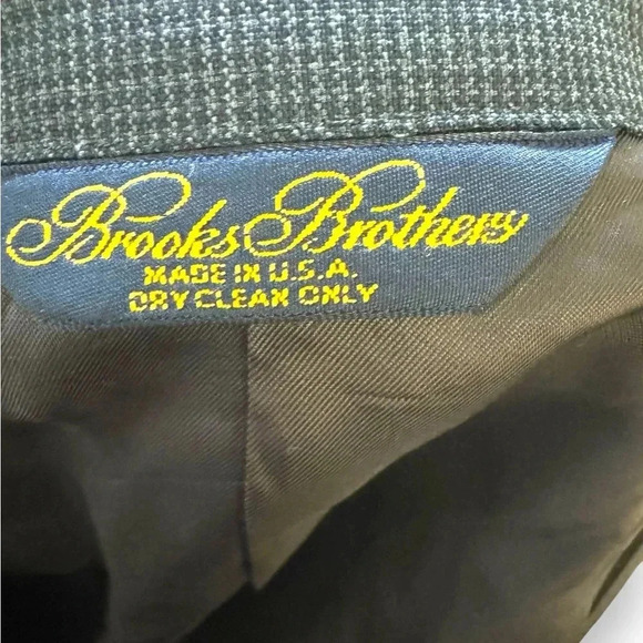 Brooks Brothers 39R Makers Brookseases Slate Gray 100% Wool Men's Suit Jacket - Picture 10 of 11